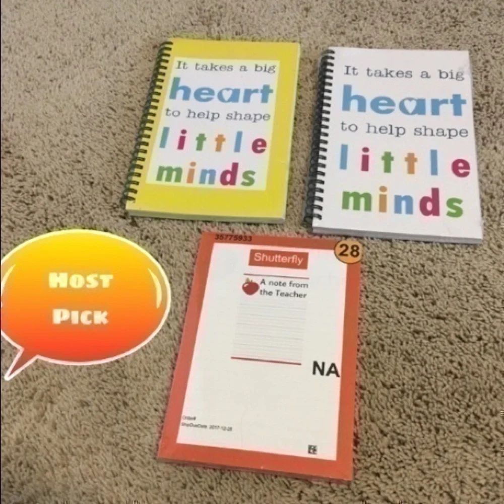 Set of 3 teacher notebooks new in package